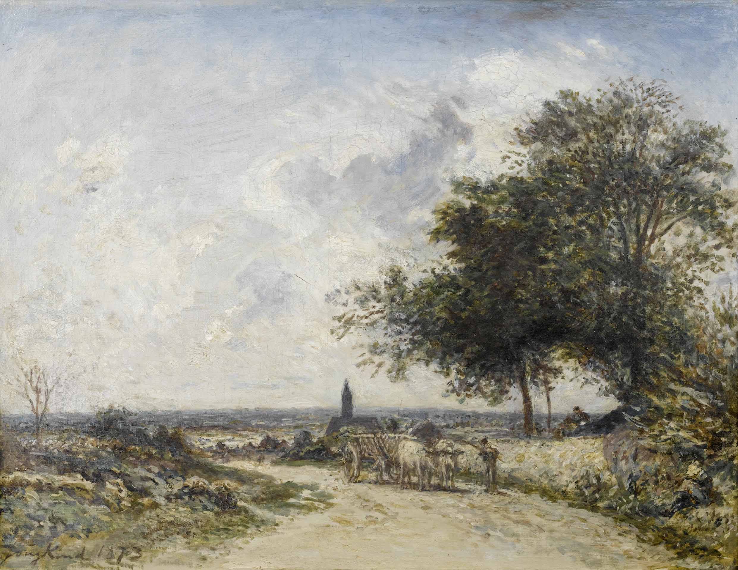 Johan Barthold Jongkind A pastoral landscape